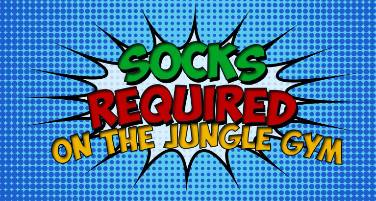 Socks Required on Jungle Gym